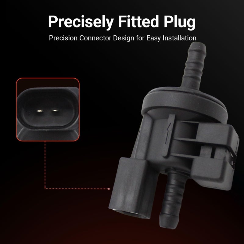 Powkos Vapor Canister Purge Valve Solenoid 06E906517A Compatible with Volkswagen VW Eos Golf Jetta Passat Audi A3 A4 A6 A8 Q7 Replaces CP569 0280142431 - Image 5